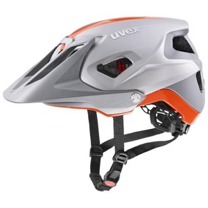 Uvex, Uvex Quatro Integrale Velohelm - Silver Orange Mat, Einzelstück Uvex Quatro Integrale Velohelm - Silver Orange Mat - 52-57 (Grösse: 52-57)