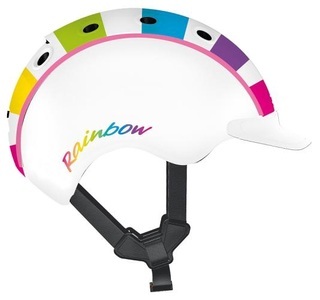 Casco, Casco Velohelm Kinder Mini 2 - Rainbow weiss, Casco Velohelm Kinder Mini 2 - Rainbow weiss (Grösse: S (52-56 cm))