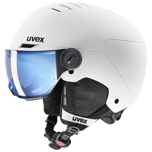 Uvex, UVEX Rocket Visor Helm Kinder weiß/schwarz 54-58cm 2021 Ski- & Snowboardhelme, Rocket Jr. Visierhelm