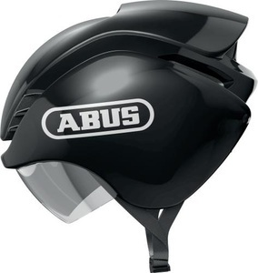 ABUS, ABUS GameChanger TRI Helm schwarz 2022 L | 59-62cm Triathlon Helme, ABUS Velohelm GameChanger TRI - Shiny Black (Grösse: L (58-61 cm))