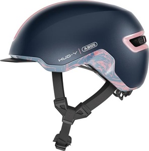 ABUS, ABUS Hud-Y Helm blau 2022 M | 54-58cm Trekking- & Cityhelme, Abus HUD-Y Velohelm marine