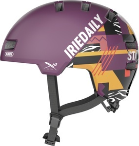 ABUS, Abus Skurb ACE Velohelm dunkelviolett, ABUS Velohelm Skurb ACE - Iriedaily Plum (Grösse: S (52-56 cm))