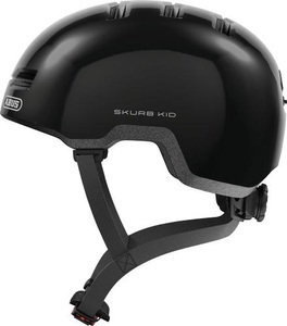 ABUS, Abus Velohelm Skurb Kid - Shiny Black, Abus Velohelm Skurb Kid - Shiny Black (Grösse: S (45-50 cm))