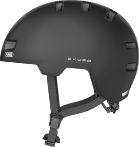 ABUS, Abus Skurb Velohelm schwarz, ABUS Velohelm Skurb - Velvet Black (Grösse: M (55-59 cm))