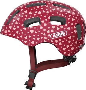 ABUS, Abus Youn-I 2.0 Velohelm hellrosa, ABUS Velohelm Youn-I 2.0 - Cherry Heart (Grösse: S (51-55 cm))