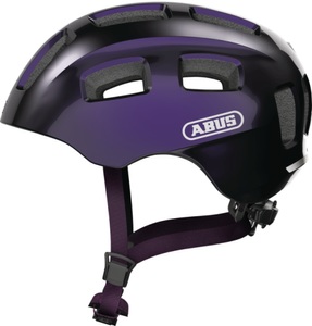 ABUS, Abus Youn-I 2.0 Velohelm kohle, ABUS Velohelm Kinder Youn-I 2.0 - Black Violet (Grösse: S (48-54 cm))