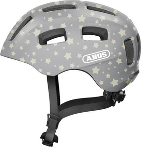 ABUS, Abus Youn-I 2.0 Velohelm rauch, ABUS Velohelm Youn-I 2.0 - Grey Star (Grösse: M (52-57 cm))