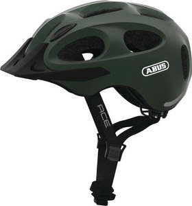 ABUS, ABUS Helm Youn-I Ace metallic green, Einzelstück ABUS Velohelm Kinder Youn-I ACE - Metallic Green (Grösse: L (56-61 cm))