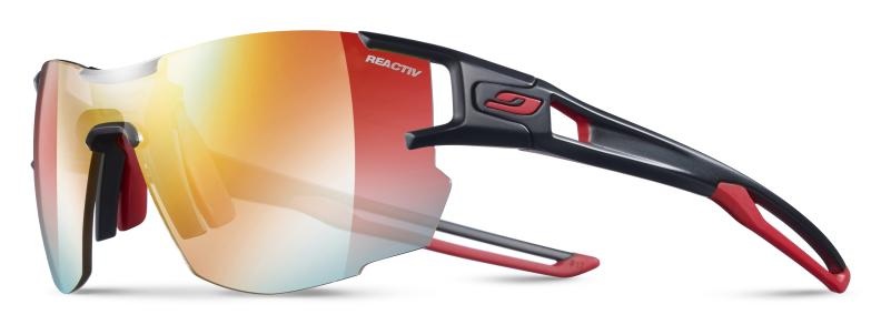 Julbo, Julbo Aerolite Zebra Light Sunglasses Damen black/red/multilayer red 2020 Brillen, Julbo Aerolite - Reactiv Performance 1-3 - Sonnenbrille - Damen Black / Red One Size