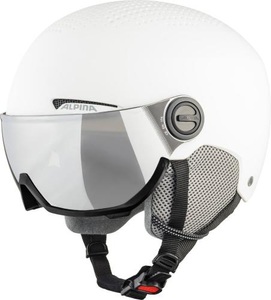 Alpina, ALPINA VISOR Skihelm, Alpina Arber Visor Skihelm - White Matt (Grösse: 51-55)