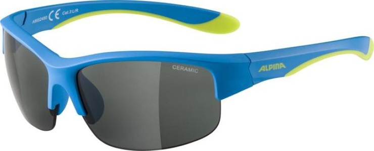 Alpina, Alpina Flexxy HR Brille Jugend blue matt-lime/black 2020 Sonnenbrillen, Alpina Sonnenbrillen FLEXXY Kids 8652480