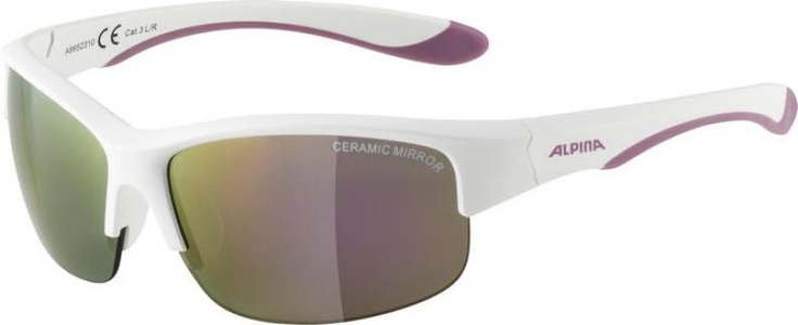 Alpina, Alpina Flexxy HR Brille Jugend white matt-purple/pink mirror 2020 Sonnenbrillen, ALPINA Kinder Radbrille Flexxy Youth HR weiss