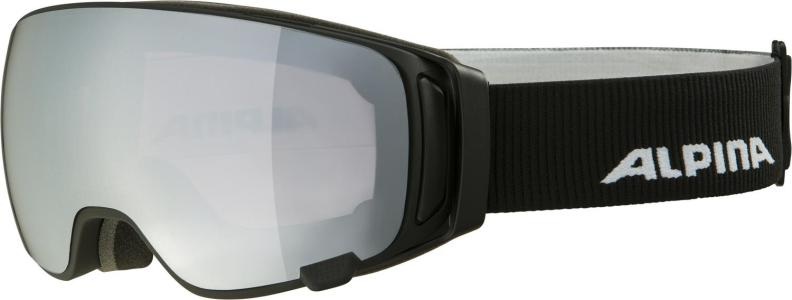 Alpina, Alpina Double Jack MAG Q Schutzbrille schwarz 2021 Ski & Snowboardbrille, Alpina Skibrille Double Jack Mag Q - Black Matt Mirror Black