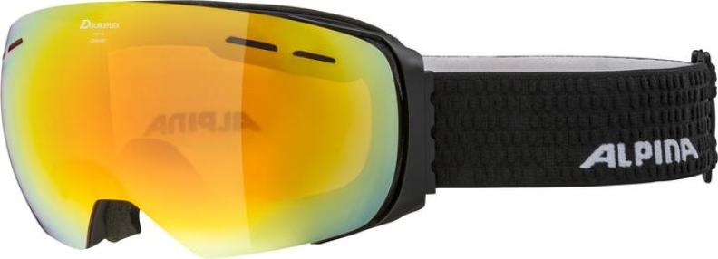 Alpina, Alpina Granby HM Brille black matt/red 2019 Ski & Snowboardbrille, Alpina GRANBY QLite Skibrille / Snowboardbrille kohle