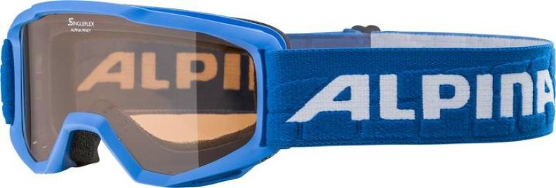 Alpina, Alpina Piney Brille Kinder blue/orange 2019 Ski & Snowboardbrille, Alpina Piney Skibrille - Blue Mirror Orange