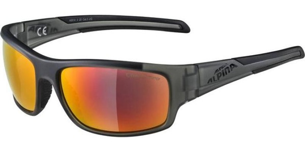 Alpina, Alpina Testido Sportbrille - anthracite matt-black red mirror, 