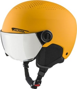 Alpina, Alpina Alpina Zupo Visor Skihelm orange, Alpina Zupo Visor Skihelm - Burned Yellow Matt (Grösse: 51-55)
