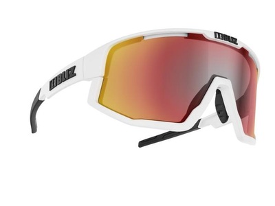 Bliz, Bliz Sportbrille Fusion - Matt White - Smoke w Red Multi Cat 3, Bliz Fusion - Sonnenbrille Matt White One Size
