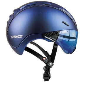 Casco, Casco ROADster Plus Velohelm - Navy Metalic, Casco Roadster Plus avec visière - Radhelm Navy Metalic M (55-57 cm)