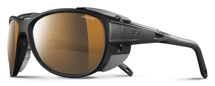 Julbo, Julbo Expl*** 2.0 Cameleon Sunglasses matt black/black-brown 2019 Brillen, Julbo Herren Explorer 2.0 Reactiv High Mountain Gletscherbrille