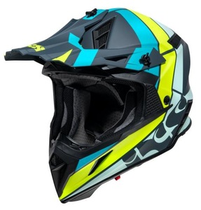 IXS, iXS 189 2.0 Motocross Helm- blau matt-lime (Grösse : XL (61-62 cm)), iXS 189 2.0 Motocross Helm- blau matt-lime (Grösse : XL (61-62 cm))