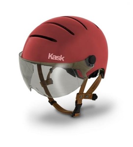 Kask, Kask Lifestyle Helm Inkl. Visier bordeaux 2020 M | 51-58cm Trekking & City Helme, KASK Urban Lifestyle Mat - Fahrradhelm Bordeaux M (52 - 58 cm)