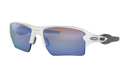 Oakley Sonnenbrille Flak 2.0 XL - Polished White Prizm Deep Water Polarized
