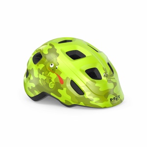 Met, MET Hooray Helm Kinder gelb 2022 XS | 46-52cm Kinderhelme, Met Velohelm Kinder Hooray - Lime Chameleon, Glossy (Grösse : XS (46-52 cm))