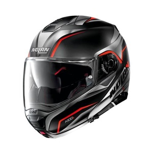 undefined, Nolan - NOLAN - Motorradhelm N100-5 Balteus N-Com - Schwarz und Rot, Nolan N100-5 Balteus N-Com #42 Klapphelm - schwarz matt-rot (Grösse : XS (53-54 cm))