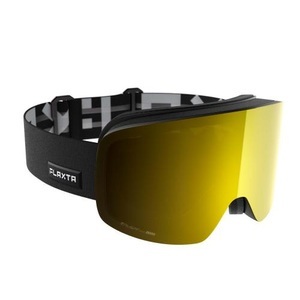 Flaxta, Flaxta Skibrille Prime - Black, Flaxta Skibrille Prime - Black - Gold Mirror