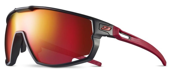 Julbo, Julbo Rush Spectron 3 Sportbrille (Rot), Einzelstück Julbo Sportbrille Rush - Schwarz-Rot, Multilayer Rot