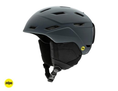 Smith, Smith Mission Mips Skihelm - matte charcoal, 