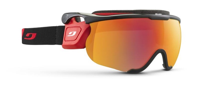 Julbo, Julbo Skibrille Sniper EVO M - Grau-Rosa, ML Fire, Julbo Sniper Evo M Spectron 2 - Skibrille Red / Black One Size