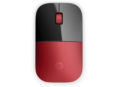 Hp, HP Z3700 drahtlose Maus, 1200 DPI, optische Mäuse PC/Mac - schwarz rot, HP Z3700 Wireless-Maus, Rot