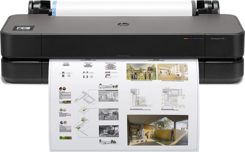 HP DesignJet T230 24-Zoll / A1 Grossformatdrucker Plotter 2025-Edition (5HB07D)