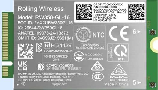 HP 4G LTE-Advanced Pro Cat16 WWAN