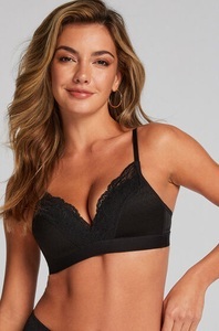 Hunkemöller, Hunkemöller Vorgeformter BH ohne Bügel Sophie Schwarz, 