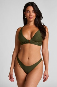 Hunkemöller, Hunkemöller Bikini Slip mit hohem Beinausschnitt Luna Grün