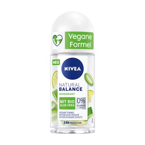 Nivea, Nivea Natural Balance Deo Roll On Mit Bio Aloe Vera (50ml), Nivea Natural Balance Deodorant Roll-On