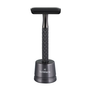 Beldura, Matte Black Rasierhobel Mit Ständer Damen ONE SIZE, Beldura - Rasierhobel mit Ständer Matte Schwarz