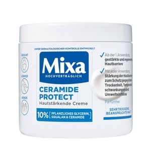 Mixa, Mixa Mixa Ceramide Deep Moisture Hautstärkende Creme koerpercreme 400.0 ml, Mixa Ceramide Deep Moist Creme für Gesicht, Körper und Hände (400ml)