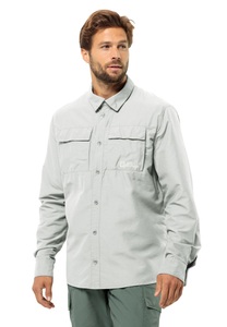 Jack Wolfskin Hemd Mit Mückenschutz Herren Barrier L/S Shirt Men L grau cool grey