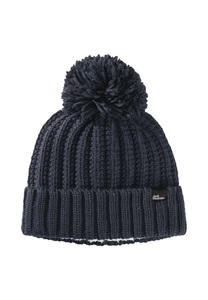 Jack Wolfskin, Jack Wolfskin Strickmütze Damen Highloft Knit Beanie Women S blau night blue, Jack Wolfskin HIGHLOFT Beanie Damen