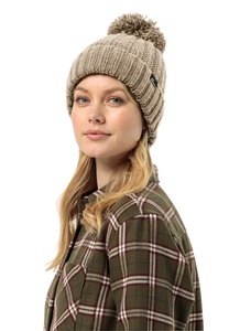 Jack Wolfskin, Jack Wolfskin Bommelmütze »HIGHLOFT KNIT BEANIE W«, Jack Wolfskin Bommelmütze »HIGHLOFT KNIT BEANIE W«