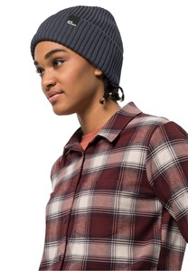 Jack Wolfskin, Jack Wolfskin Wintermütze Damen Schwansee Beanie Women One Size dark navy dark navy, Jack Wolfskin Beanie »SCHWANSEE BEANIE W«