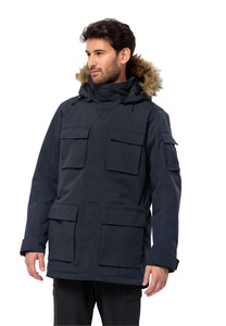 Jack Wolfskin Wasserdichter Wintermantel Herren Glacier Canyon Parka L blau night blue