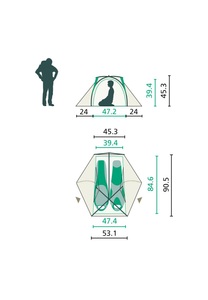 Jack Wolfskin, Jack Wolfskin Ultraleichtes Kuppelzelt 2 Personen Stratos Lite II-Personen one size silver cloud silver cloud, Kuppelzelt STRATOS LITE II