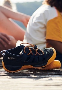 Jack Wolfskin, Jack Wolfskin Kinder Sandalen Villi Sandal Kids 32 braun orange pop, Jack Wolfskin Sandale Kinder Villi Sandal Kids 32 orange pop orange pop