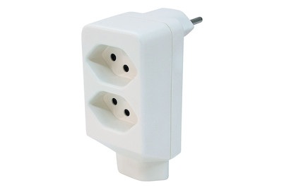 Steko Connect, Abzweigstecker 2xT13+1xT13 ws, Steko Connect Abzweigstecker T13 | 2 × T13