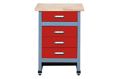 Küpper, Beistelltisch 4 Schubladen, Küpper Beistelltisch mit 4 Schubladen | 60 × 60 × 84 cm
